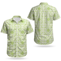 Omaomao Hawaii Iwa Bird Palaka Motifs Couples Matching Tank Maxi Dress and Hawaiian Shirt LT14 - Polynesian Pride