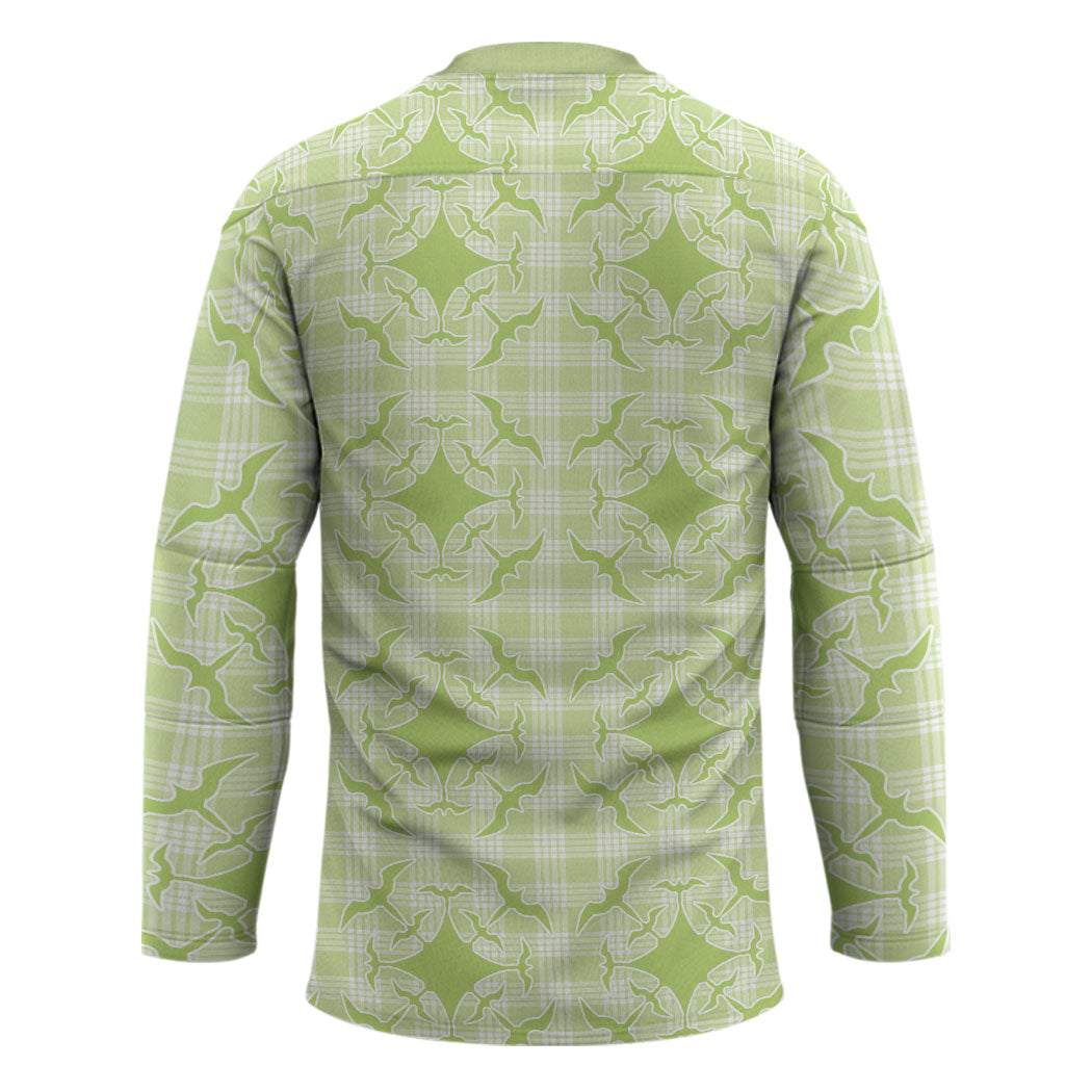 Omaomao Hawaii Iwa Bird Palaka Motifs Hockey Jersey LT14 - Polynesian Pride
