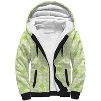 Omaomao Hawaii Iwa Bird Palaka Motifs Sherpa Hoodie LT14 Unisex Green - Polynesian Pride