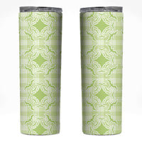 Omaomao Hawaii Iwa Bird Palaka Motifs Skinny Tumbler LT14 Green - Polynesian Pride