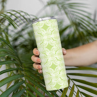 Omaomao Hawaii Iwa Bird Palaka Motifs Skinny Tumbler LT14 - Polynesian Pride