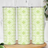 Omaomao Hawaii Iwa Bird Palaka Motifs Skinny Tumbler LT14 - Polynesian Pride