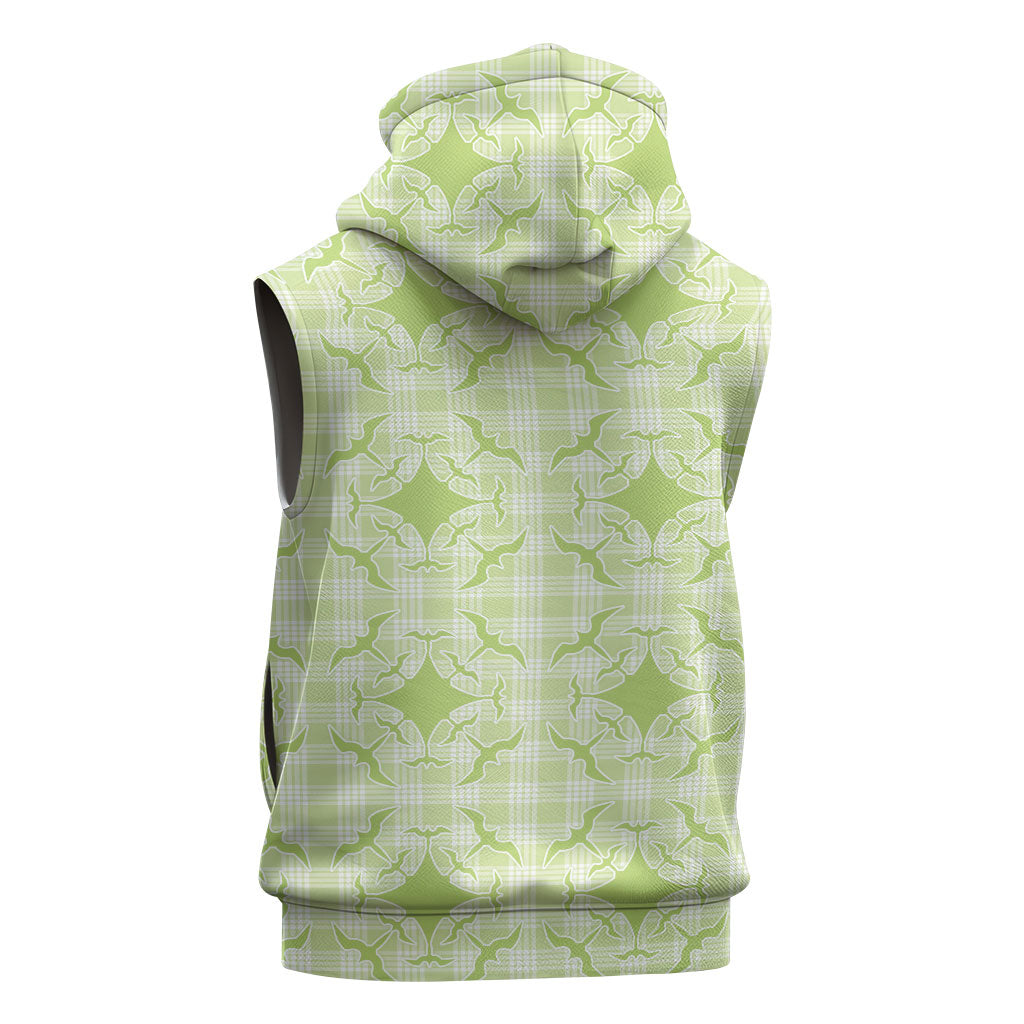 Omaomao Hawaii Iwa Bird Palaka Motifs Sleeveless Hoodie LT14 - Polynesian Pride