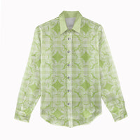 Omaomao Hawaii Iwa Bird Palaka Motifs Women Casual Shirt LT14 - Polynesian Pride