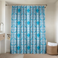 Polu Hawaii Iwa Bird Palaka Motifs Bathroom Set LT14 Shower Curtain Only Blue - Polynesian Pride