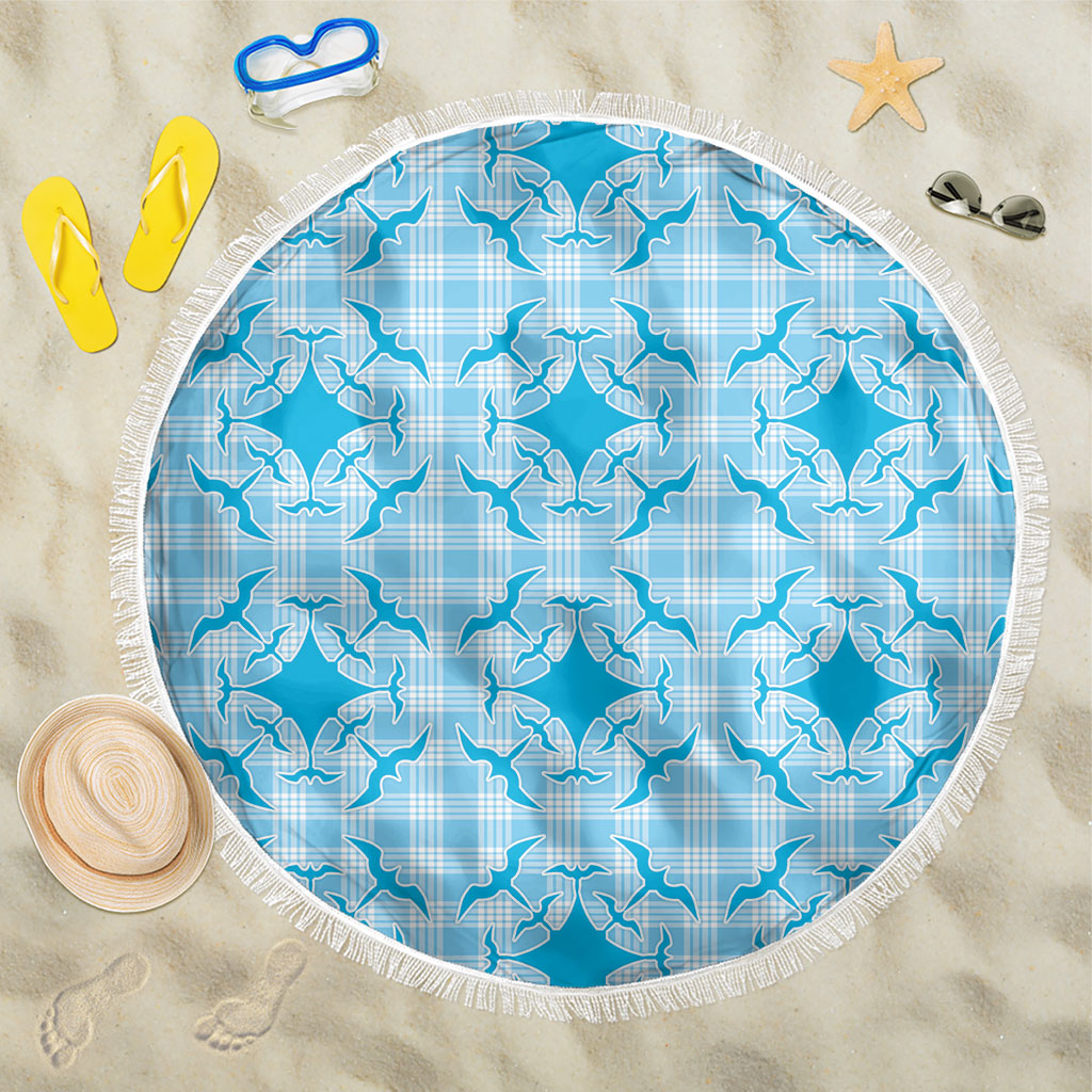 Polu Hawaii Iwa Bird Palaka Motifs Beach Blanket