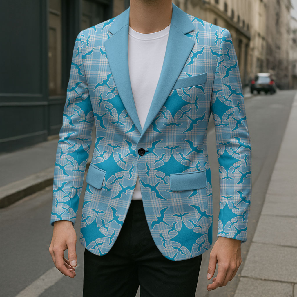 Polu Hawaii Iwa Bird Palaka Motifs Blazer LT14 - Polynesian Pride