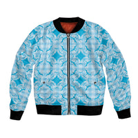 Polu Hawaii Iwa Bird Palaka Motifs Bomber Jacket LT14 Unisex Blue - Polynesian Pride