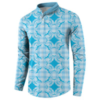 Polu Hawaii Iwa Bird Palaka Motifs Button Sweatshirt LT14 - Polynesian Pride