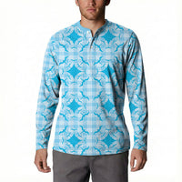 Polu Hawaii Iwa Bird Palaka Motifs Button Sweatshirt LT14 - Polynesian Pride