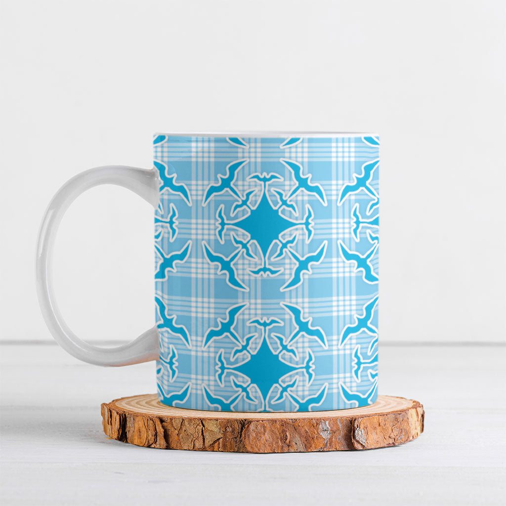 Polu Hawaii Iwa Bird Palaka Motifs Ceramic Mug