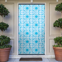 Polu Hawaii Iwa Bird Palaka Motifs Door Cover LT14 Blue - Polynesian Pride