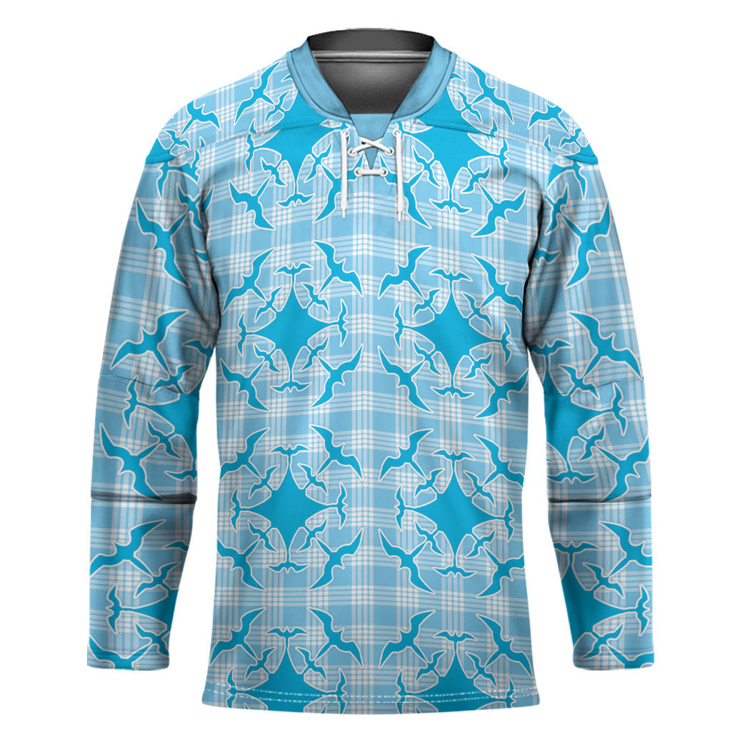 Polu Hawaii Iwa Bird Palaka Motifs Hockey Jersey