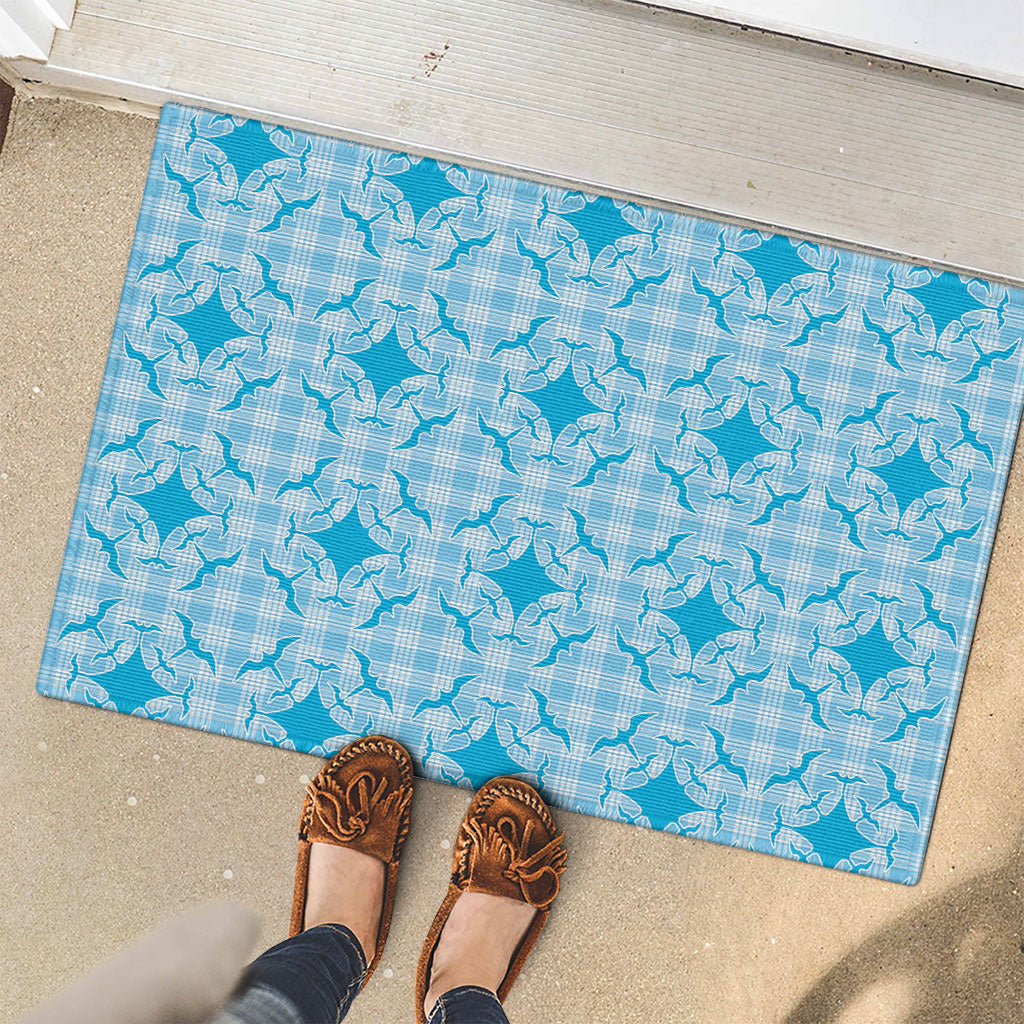 Polu Hawaii Iwa Bird Palaka Motifs Rubber Doormat LT14 - Polynesian Pride