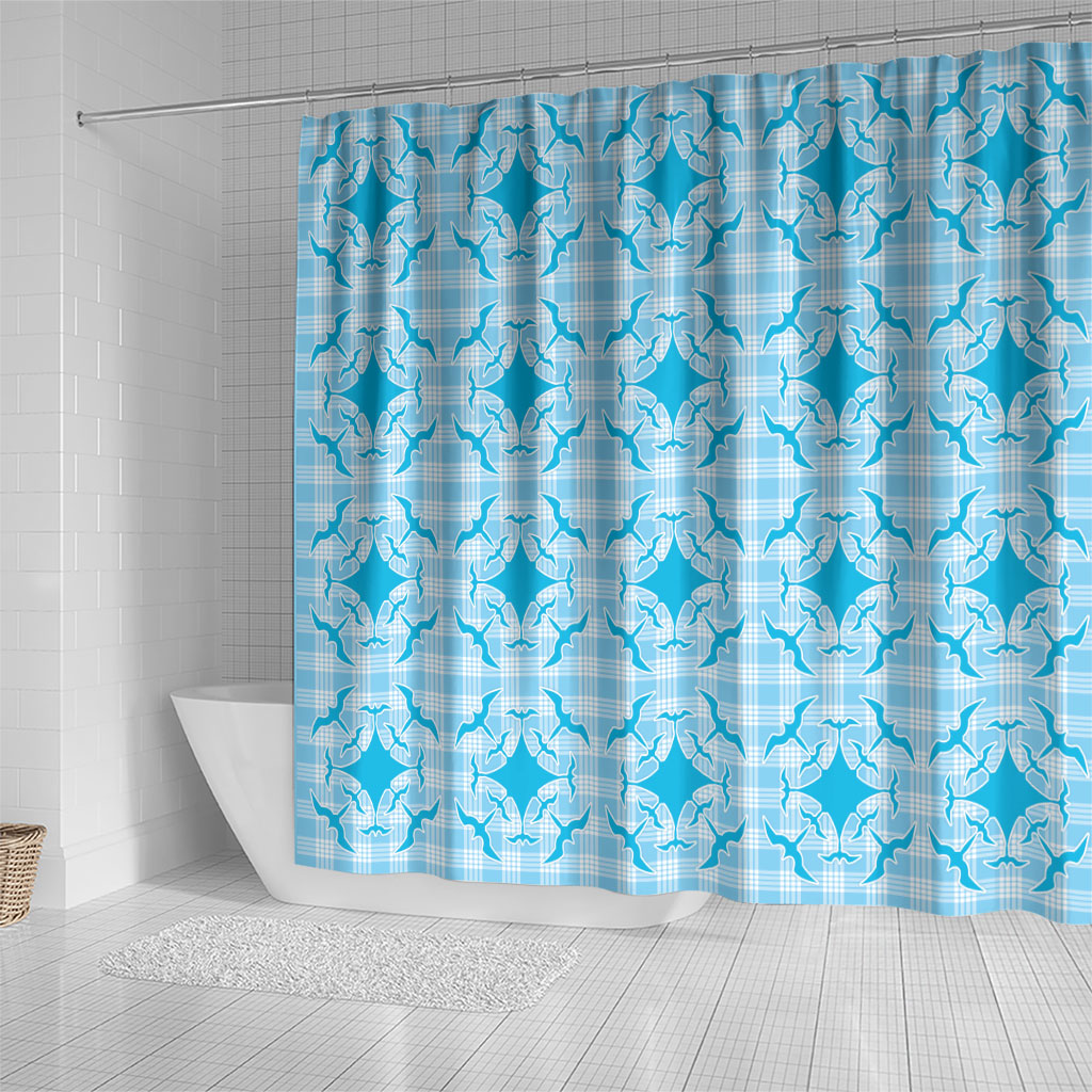 Polu Hawaii Iwa Bird Palaka Motifs Shower Curtain LT14 - Polynesian Pride