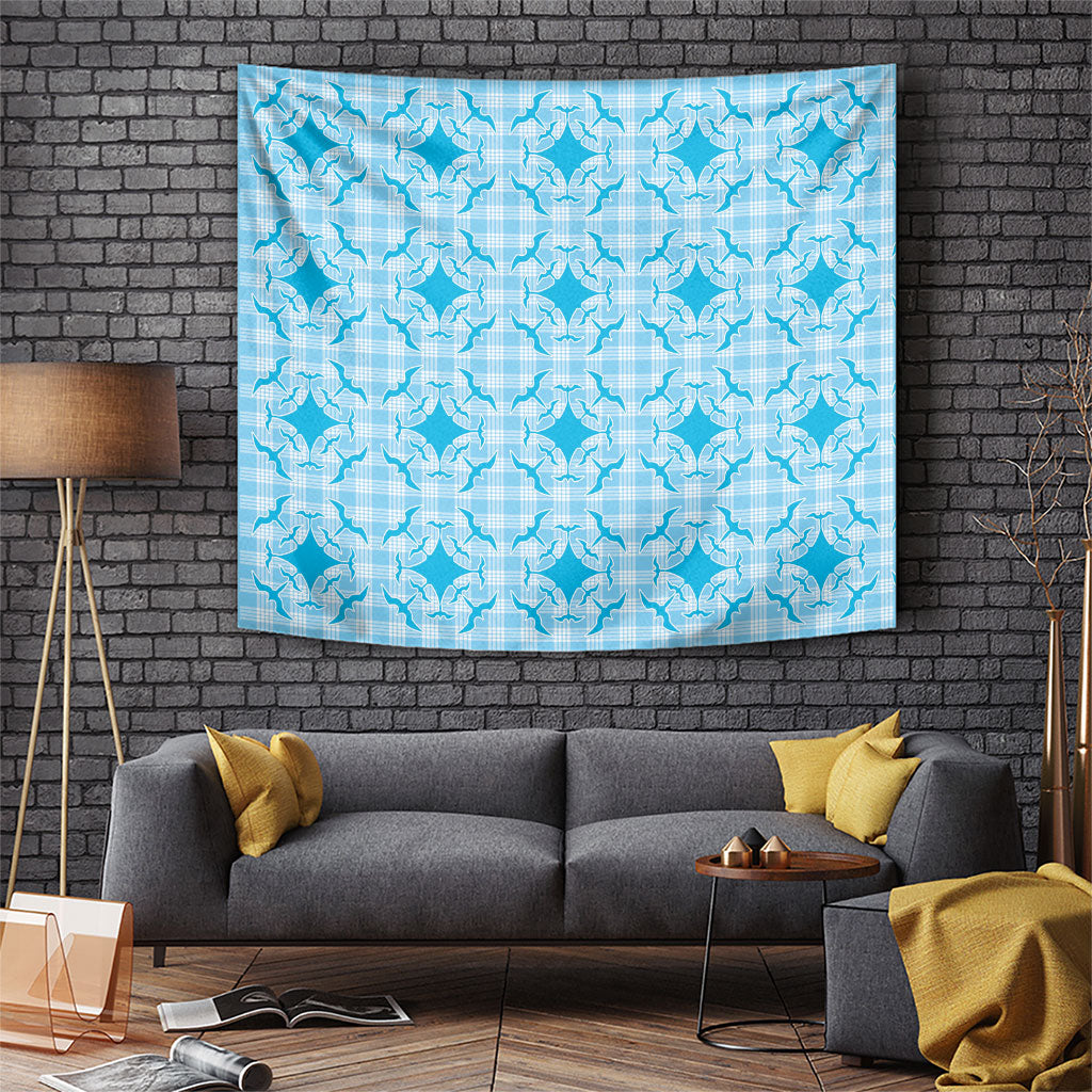 Polu Hawaii Iwa Bird Palaka Motifs Tapestry