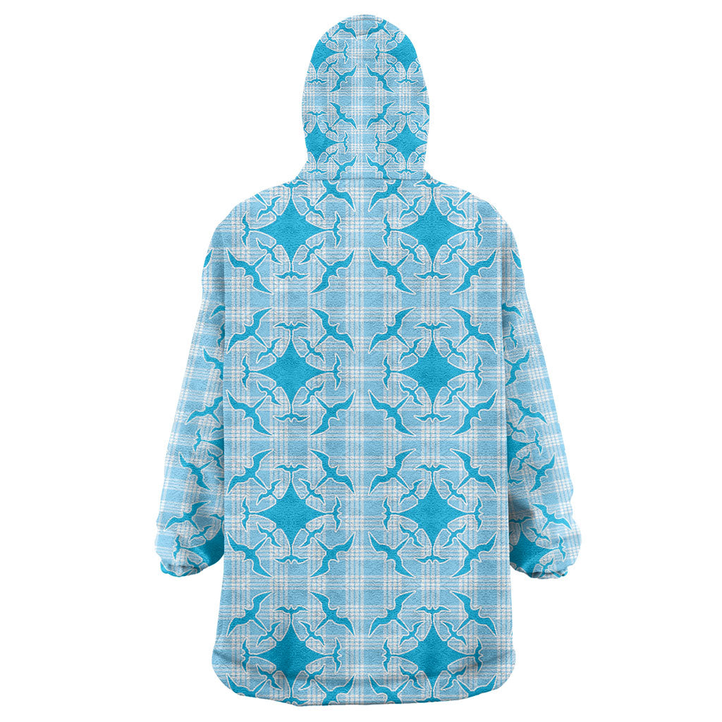 Polu Hawaii Iwa Bird Palaka Motifs Wearable Blanket Hoodie LT14 - Polynesian Pride