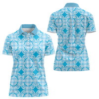 Polu Hawaii Iwa Bird Palaka Motifs Women Polo Shirt LT14 - Polynesian Pride