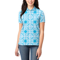 Polu Hawaii Iwa Bird Palaka Motifs Women Polo Shirt LT14 - Polynesian Pride