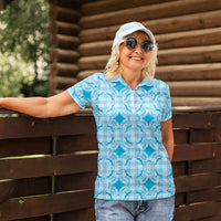 Polu Hawaii Iwa Bird Palaka Motifs Women Polo Shirt LT14 - Polynesian Pride