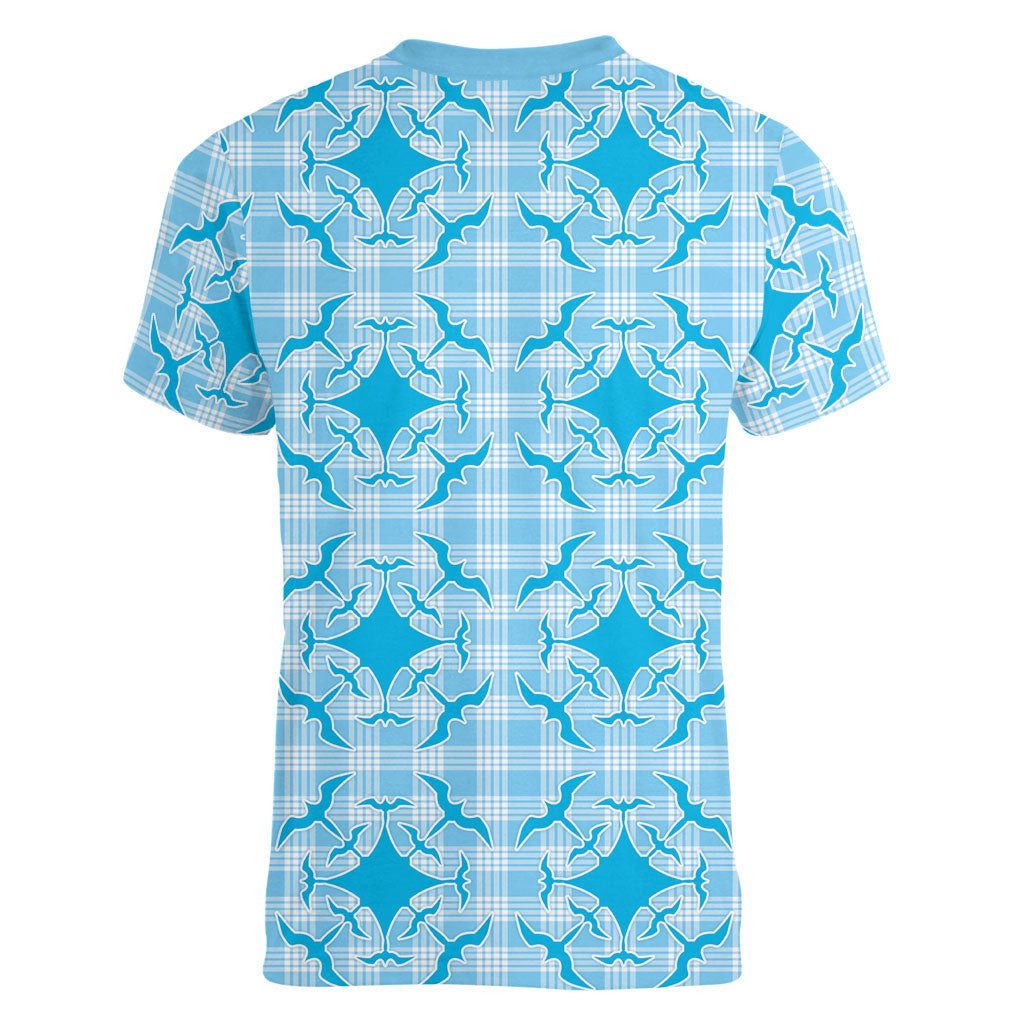 Polu Hawaii Iwa Bird Palaka Motifs Women V-Neck T-Shirt LT14 - Polynesian Pride