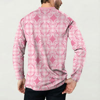 Alaka Hawaii Iwa Bird Palaka Motifs Button Sweatshirt LT14 - Polynesian Pride