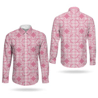 Alaka Hawaii Iwa Bird Palaka Motifs Couples Matching Puletasi and Long Sleeve Button Shirt LT14 - Polynesian Pride