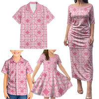 Alaka Hawaii Iwa Bird Palaka Motifs Family Matching Puletasi and Hawaiian Shirt LT14 - Polynesian Pride