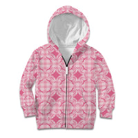 Alaka Hawaii Iwa Bird Palaka Motifs Kid Hoodie LT14 Zip Hoodie Pink - Polynesian Pride