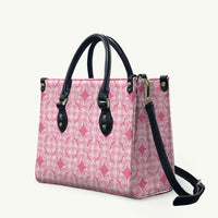 Alaka Hawaii Iwa Bird Palaka Motifs Leather Bag LT14 Pink - Polynesian Pride