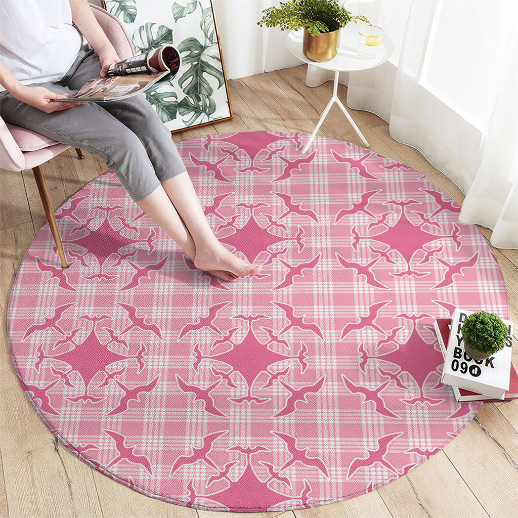 Alaka Hawaii Iwa Bird Palaka Motifs Round Carpet LT14 - Polynesian Pride