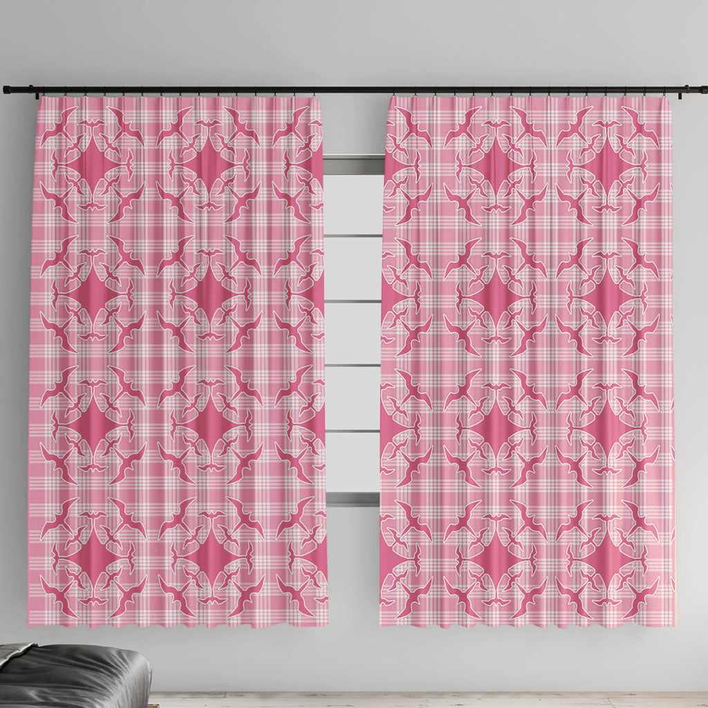 Alaka Hawaii Iwa Bird Palaka Motifs Window Curtain