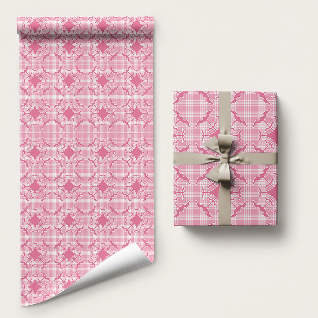 Alaka Hawaii Iwa Bird Palaka Motifs Wrapping Paper