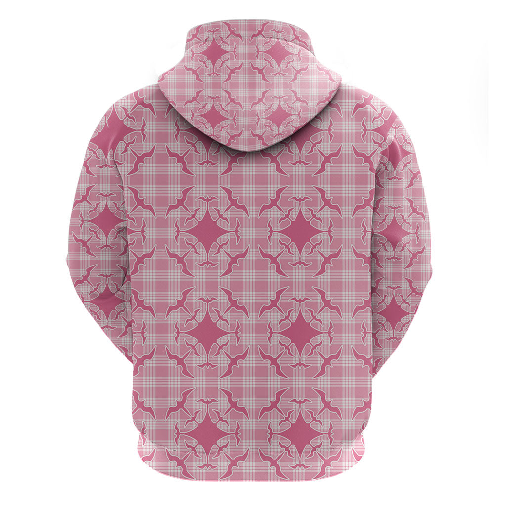 Alaka Hawaii Iwa Bird Palaka Motifs Zip Hoodie LT14 - Polynesian Pride