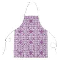 Poni Hawaii Iwa Bird Palaka Motifs Apron LT14 Purple - Polynesian Pride