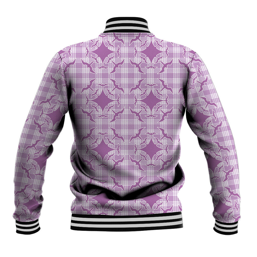 Poni Hawaii Iwa Bird Palaka Motifs Baseball Jacket LT14 - Polynesian Pride