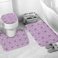 Poni Hawaii Iwa Bird Palaka Motifs Bathroom Set LT14 Mat Set Only (3 pcs) One Size Purple - Polynesian Pride