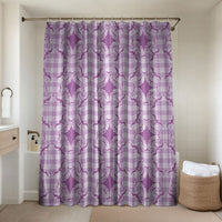 Poni Hawaii Iwa Bird Palaka Motifs Bathroom Set LT14 Shower Curtain Only Purple - Polynesian Pride