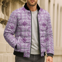 Poni Hawaii Iwa Bird Palaka Motifs Bomber Puffer Jacket LT14 - Polynesian Pride