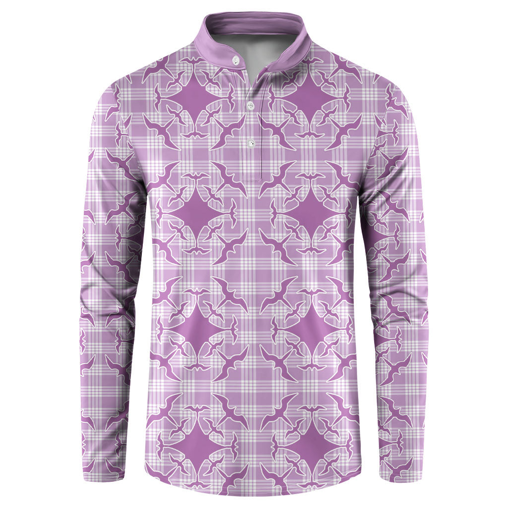 Poni Hawaii Iwa Bird Palaka Motifs Button Sweatshirt