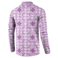 Poni Hawaii Iwa Bird Palaka Motifs Button Sweatshirt LT14 - Polynesian Pride