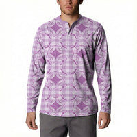 Poni Hawaii Iwa Bird Palaka Motifs Button Sweatshirt LT14 - Polynesian Pride