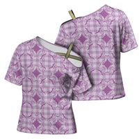 Poni Hawaii Iwa Bird Palaka Motifs Cross Shoulder Shirt LT14 - Polynesian Pride