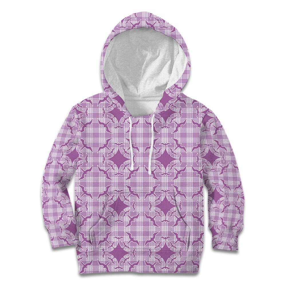 Poni Hawaii Iwa Bird Palaka Motifs Kid Hoodie