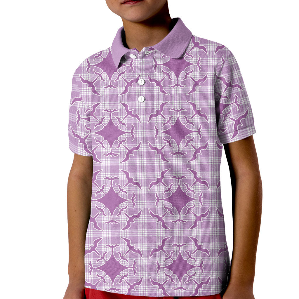 Poni Hawaii Iwa Bird Palaka Motifs Kid Polo Shirt