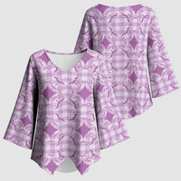 Poni Hawaii Iwa Bird Palaka Motifs Kimono Sleeve Blouse LT14 - Polynesian Pride