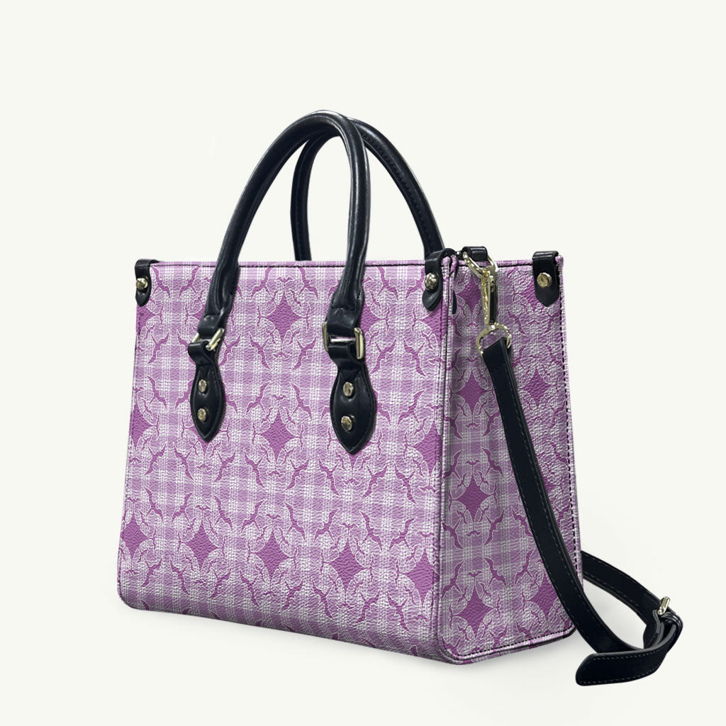 Poni Hawaii Iwa Bird Palaka Motifs Leather Bag