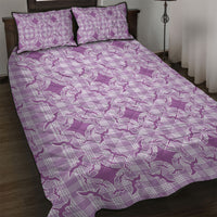 Poni Hawaii Iwa Bird Palaka Motifs Quilt Bed Set LT14 Purple - Polynesian Pride