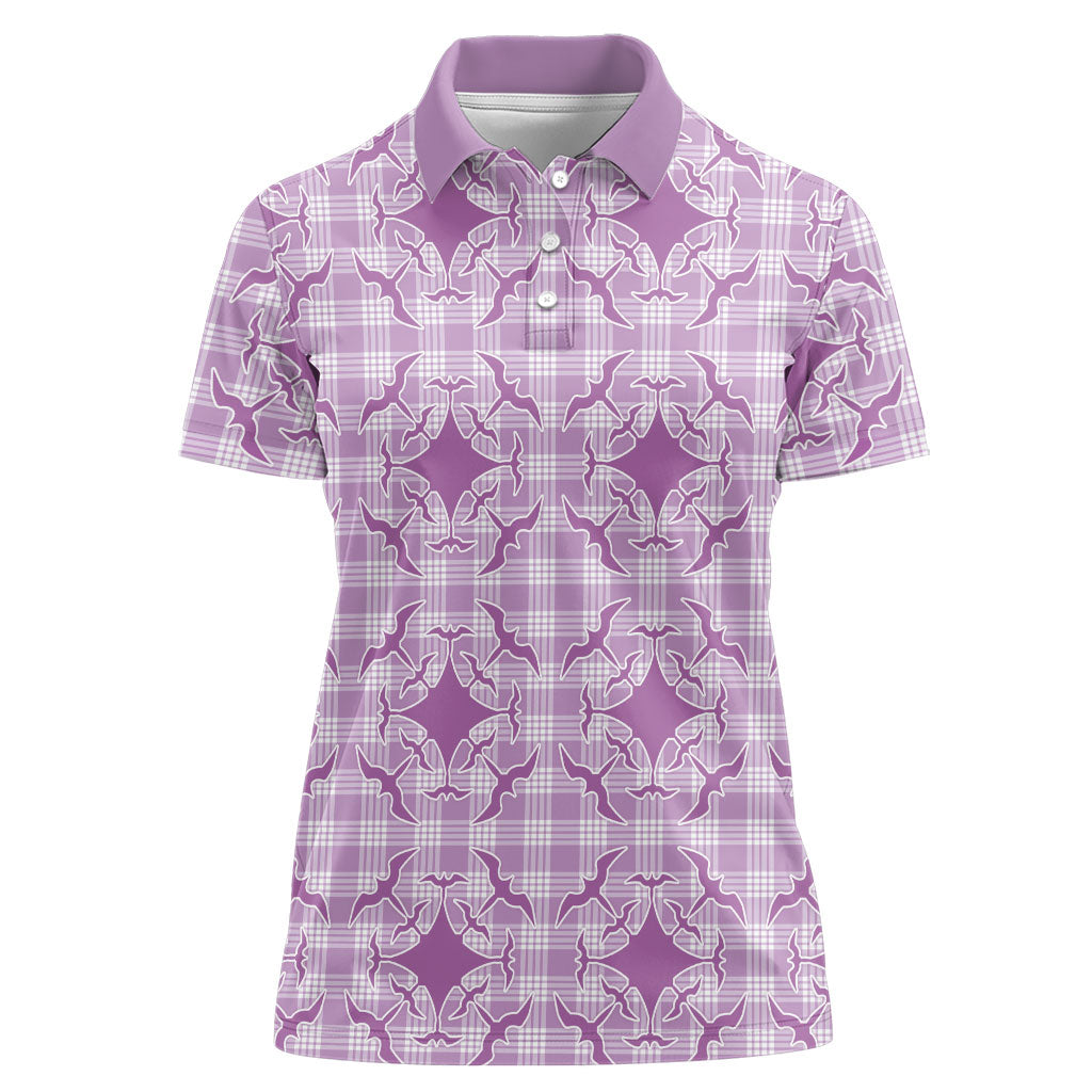 Poni Hawaii Iwa Bird Palaka Motifs Women Polo Shirt