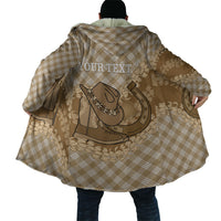 Makue Hawaii Cowboy Palaka Motifs Personalised Cloak Paniolo Festival Puakenikeni Lei LT14 - Polynesian Pride
